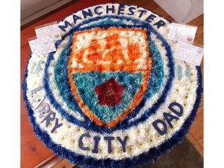Floral Manchester City Club Emblem