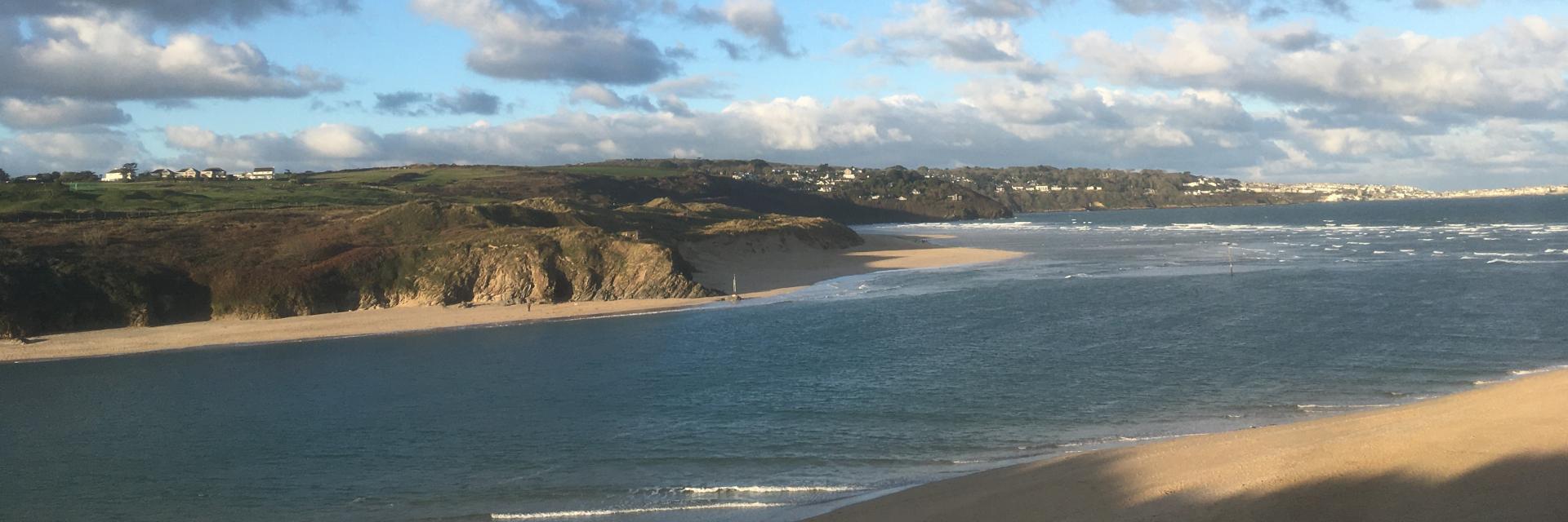 Hayle estuary out to the bay