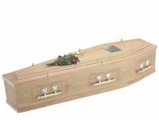 Henley Oak Veneer Coffin