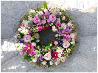 Pink Floral Wreath