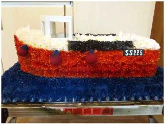 Floral Fishing Boat Tribute