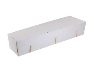 White Cardboard Coffin